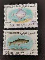 Irak 1969 - ondewaterfauna - vissen, Ophalen of Verzenden, Gestempeld, Midden-Oosten
