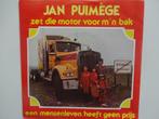 Jan Puimege - Zet Die Motor Voor M'n Bak, Cd's en Dvd's, Ophalen of Verzenden, Nederlandstalig, Single