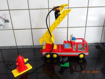 Duplo 2691 Brandweerwagen*VOLLEDIG *VINTAGE *1995 * beschikbaar voor biedingen