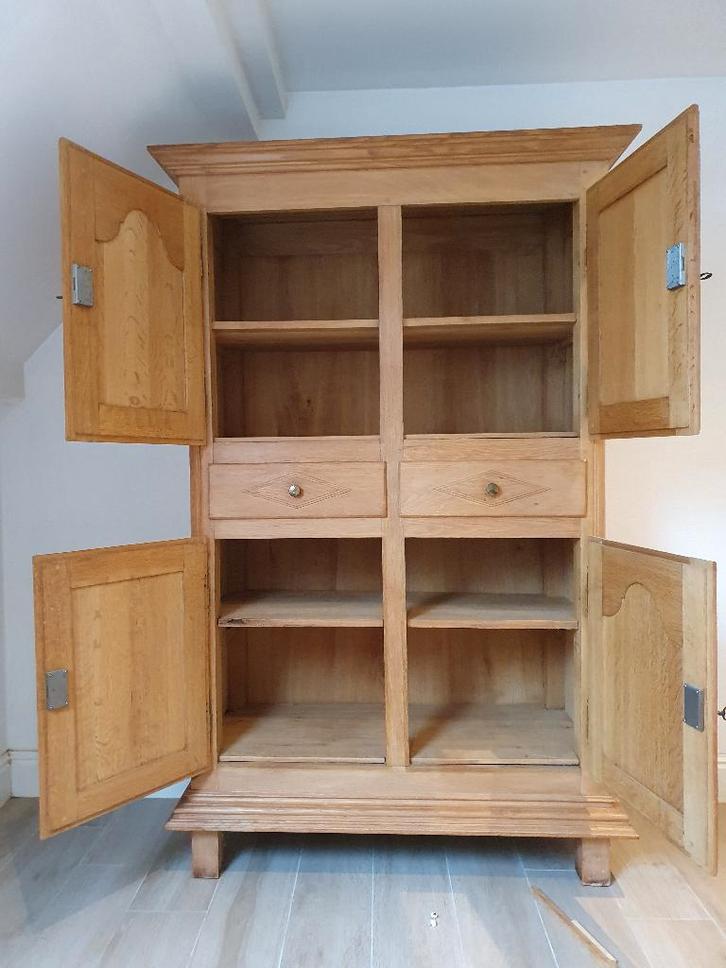 armoire en bois de chêne massif, Maison & Meubles, Armoires | Buffets, Comme neuf, 150 à 200 cm, 100 à 150 cm, 25 à 50 cm, Avec tiroir(s)