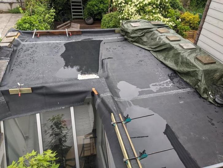 42 m² Starix EPDM dakbedekking 1,5 mm, Doe-het-zelf en Bouw, Dakpannen en Dakbedekking, Zo goed als nieuw, Dakleer, Kunststof