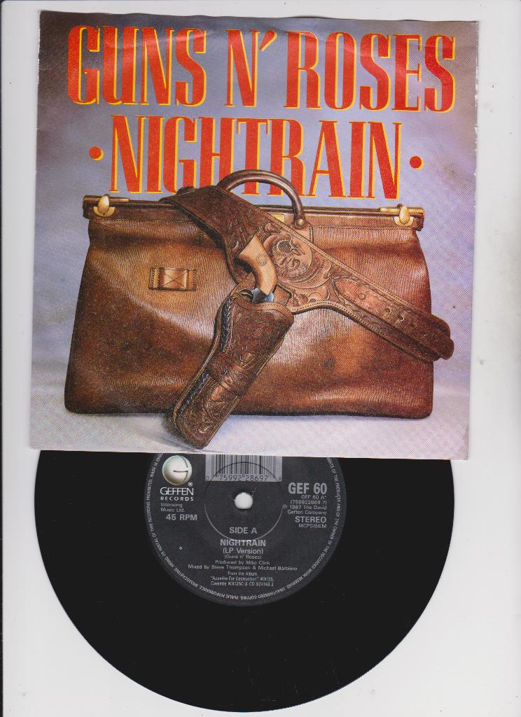 Guns N' Roses – Nightrain  1989  nMINT  Hard Rock, Cd's en Dvd's, 7 inch, Single, Ophalen of Verzenden, Zo goed als nieuw