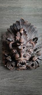 Indonesisch masker in ebbenhout, Huis en Inrichting, Ophalen of Verzenden, Gebruikt