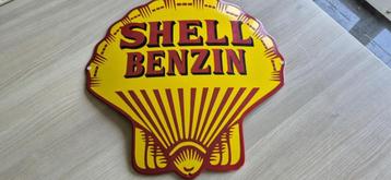 Plaque émaillée Shell coquillage 50 cm bombée, Enlèvement ou Envoi