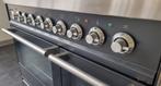 ☘️Luxe Fornuis Boretti 90 cm antraciet + rvs Frytop 2 ovens, 60 cm of meer, 5 kookzones of meer, Vrijstaand, 90 tot 95 cm