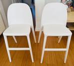 Twee mooie witte eetstoelen Ikea, ook per stuk verkrijgbaar, Kinderen en Baby's, Ophalen, Zo goed als nieuw, Overige typen, Aanschuifbaar