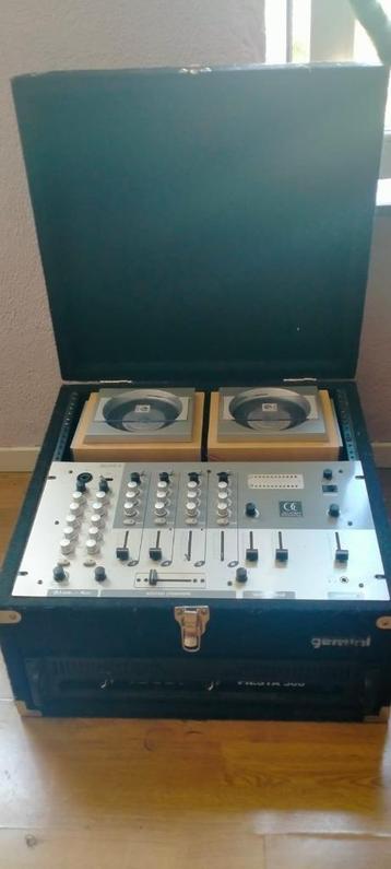 Set pro: Flycase, ampli, table mixage Audiophony + amplis beschikbaar voor biedingen