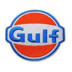 Patch Gulf - 83 x 74 mm, Hobby & Loisirs créatifs, Patches vêtements & Hotfix, Enlèvement ou Envoi, Neuf