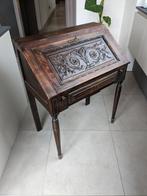 Antieke massief houten secrétaire schrijtafel, Ophalen of Verzenden