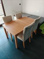 Table à manger Ikea Bjursta avec 4 chaises Henriksdal, Maison & Meubles, Enlèvement