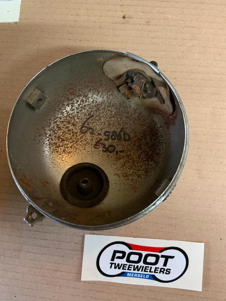 Koplamp met schakelaar, Fietsen en Brommers, Brommeronderdelen | Puch, Gebruikt, Koplamp, Ophalen