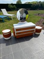 Coiffeuse vintage année 1970, Ophalen, Gebruikt, Hout