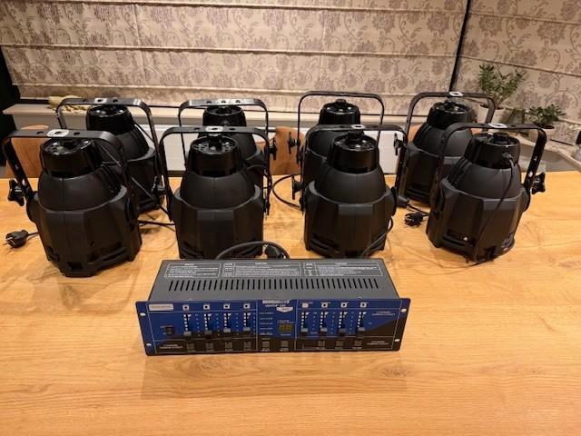 multipars 8 stuks en controller, Muziek en Instrumenten, Licht en Laser, Gebruikt, Overige typen, Geluidgestuurd, Ophalen