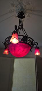 Lustre de style art déco en pâte de verre, Ophalen