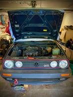 Volkswagen golf 2Gti 8V bj1988 project, Auto's, Voorwielaandrijving, Stof, 4 cilinders, Blauw