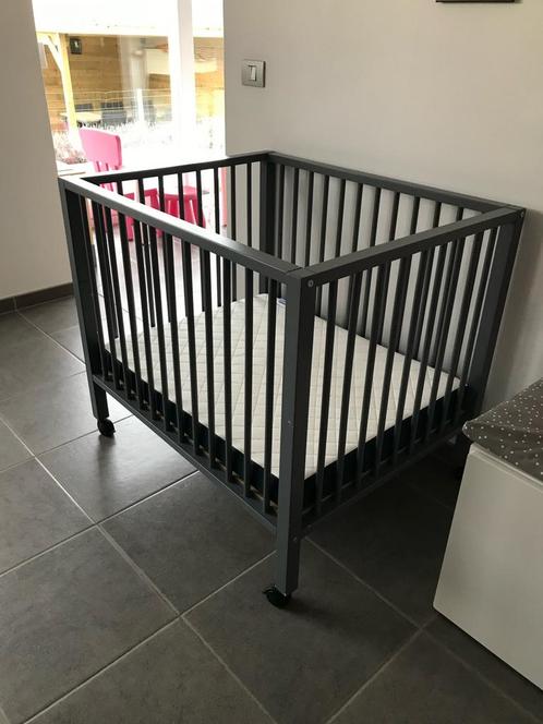 Babypark en verzorgingstafel grijs, Kinderen en Baby's, Babyparken, Gebruikt, In hoogte verstelbaar, Ophalen