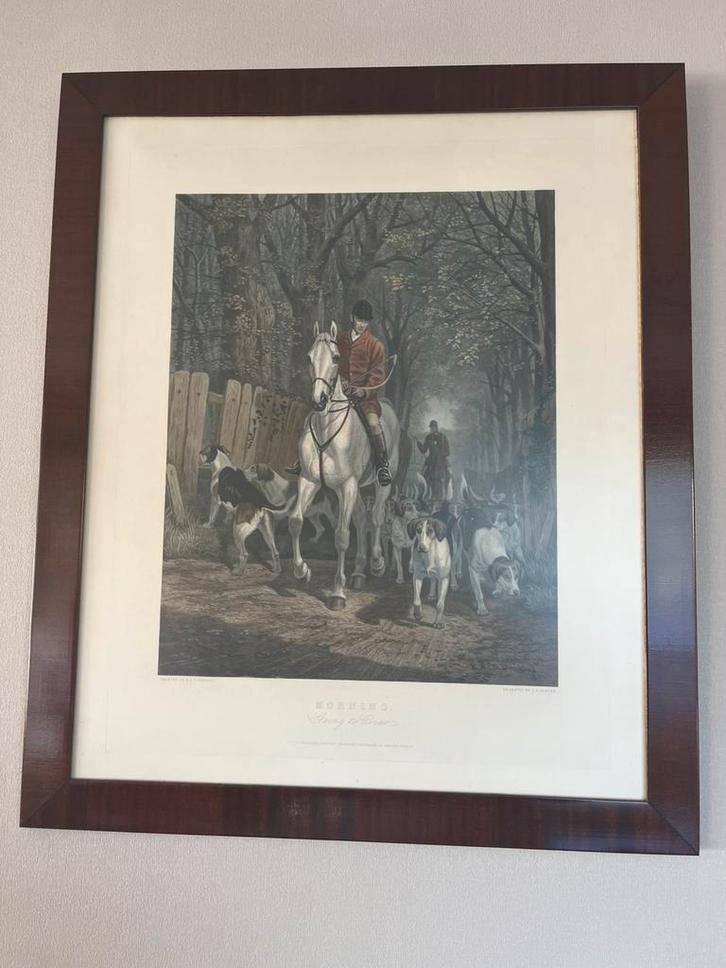 Ets Morning. Going to Cover – E.A.S. Douglas (1877), Antiquités & Art, Art | Eaux-fortes & Gravures, Enlèvement