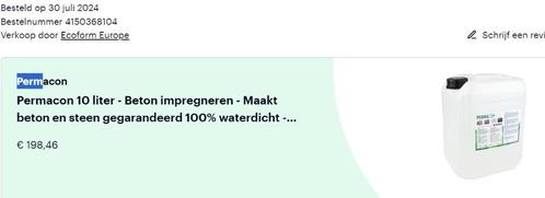 Beton Coating (gebruik buiten), Doe-het-zelf en Bouw, Plinten en Afwerking, Zo goed als nieuw, Ophalen