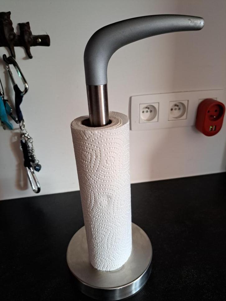 Keukenrol houder, 18/10, Vintage by Mikael Warnhammar, Maison & Meubles, Cuisine | Ustensiles de cuisine, Comme neuf, Enlèvement ou Envoi