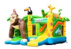 Springkasteel jungle, Hobby en Vrije tijd, Feestartikelen | Verhuur, Ophalen, Zo goed als nieuw