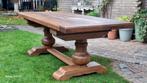 Eiken eettafel, kloostertafel bolpoottafel 225x92 cm., Huis en Inrichting, Tafels | Eettafels, Antiek landelijk kasteeltafel, Eikenhout