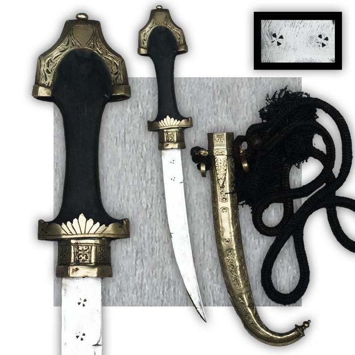 🚨ZELDZAME KORTE SABEL JAMBYA KOUMIA XIX ORIGINEEL UIT 1900, Verzamelen, Militaria | Algemeen, Verzenden