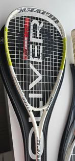 4 raquettes de squash, Oliver Carbon, Dunlop, Slazbmenger, Sports & Fitness, Squash, Utilisé, Enlèvement ou Envoi