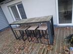 Tuintafel te koop met 8 stoelen, Tuin en Terras, Ophalen, Zo goed als nieuw