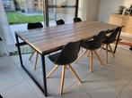 Steigerhouten tafel met 6 stoelen, Enlèvement