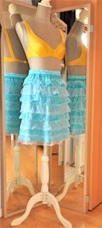 Jupe turquoise à volants t.36 tb état, Vêtements | Femmes, Enlèvement ou Envoi, Taille 36 (S), Au-dessus du genou