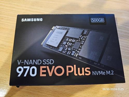 SSD Samsung 970 EVO Plus NVMe M.2 500 GB, Informatique & Logiciels, Disques durs, Utilisé, Desktop, Interne, Enlèvement ou Envoi