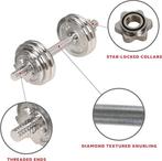 haltères chromés avec sac de transport LIVRAISON RAPIDE ET, Envoi, Neuf, Set d’haltères