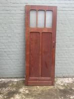 Massief grenen binnendeur met glas, Doe-het-zelf en Bouw, Ophalen, Gebruikt, Minder dan 80 cm, Binnendeur