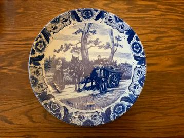 Delfts Blauw bord in perfecte staat 39cm beschikbaar voor biedingen