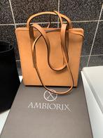 Lederen handtas merk AMBIORIX in box, Enlèvement, Neuf, Brun, Sac à main