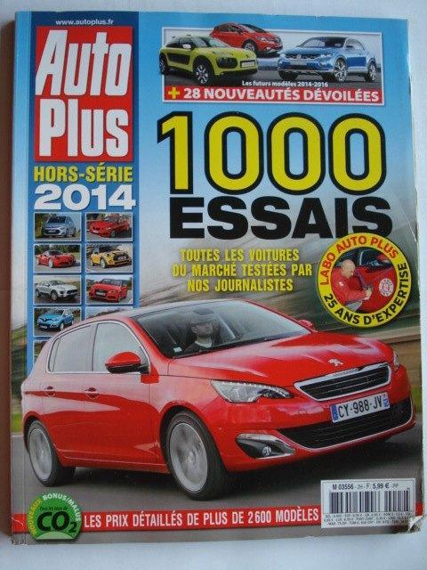 Auto Plus Hors-série 2014 1000 essais, Livres, Autos | Brochures & Magazines, Utilisé, Général, Envoi