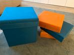 4 Poufs compatibles en coffre, Moins de 50 cm, Comme neuf, Synthétique, Enlèvement