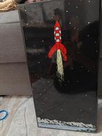 Geëmailleerde plaquette van Tintin Moon Convention, Ophalen of Verzenden, Kuifje, Zo goed als nieuw