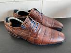 Floris van Bommel herenschoenen maat 10 / 44 H, Kleding | Heren, Schoenen, Bruin, Floris van Bommel, Ophalen of Verzenden, Zo goed als nieuw