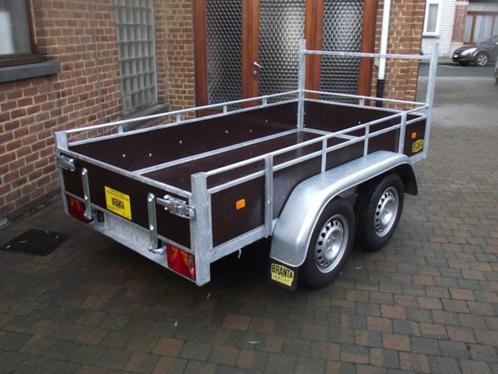 Professionele  nieuwe dubbelasaanhangwagens 2,61x1,32m, Auto diversen, Overige Auto diversen, Ophalen