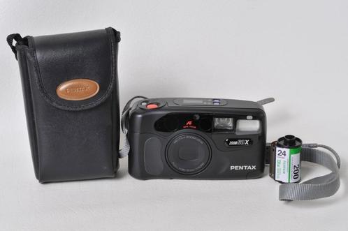 PENTAX ZOOM 60+ hoesje. Zeer goede conditie., Audio, Tv en Foto, Fotocamera's Analoog, Gebruikt, Compact, Pentax, Ophalen of Verzenden
