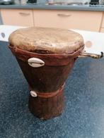 Trommel hout, drum instrument Afrika 22 cm hoog, vintage, Ophalen of Verzenden, Trommel
