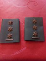 Set graden kapitein - commandant Belgisch leger, Ophalen of Verzenden, Landmacht, Embleem of Badge
