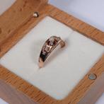 Antiek rosé gouden ring met parels, Ophalen of Verzenden, Zo goed als nieuw, 17 tot 18, Dame