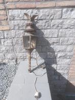 Prachtige antieke koperen koetslamp/Hoogte: 75 cm, Ophalen