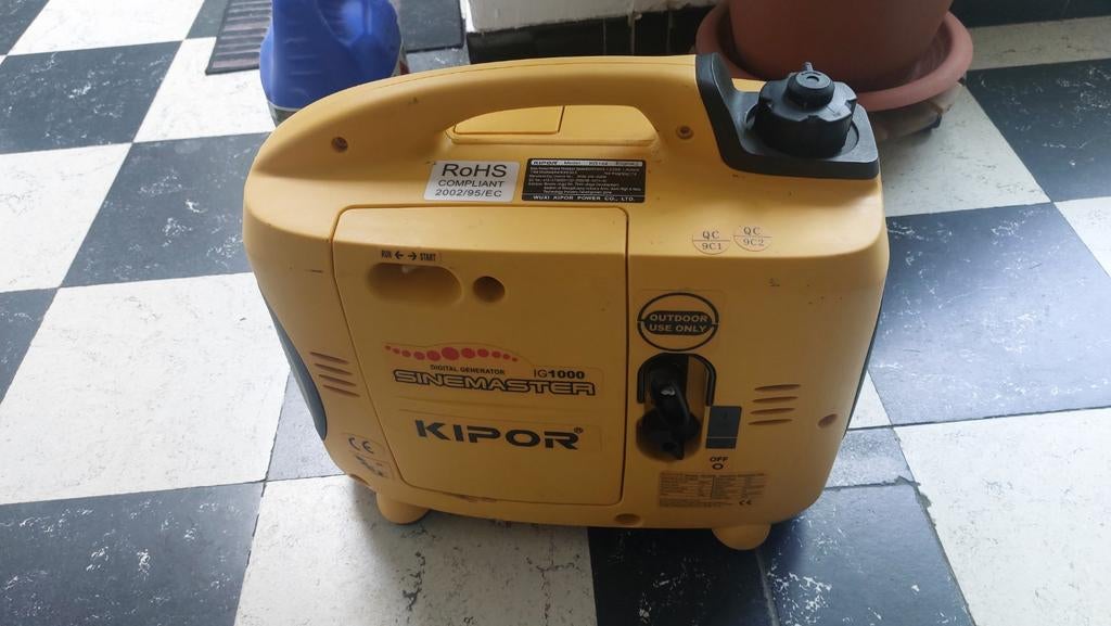 Kipor ig1000, Bricolage & Construction, Générateurs, Comme neuf, Essence, Moins de 5 kVA, Enlèvement ou Envoi