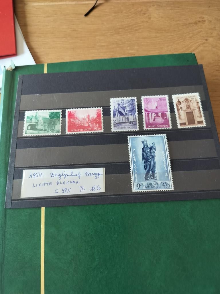 Reeks begijnhof Brugge 1954 lichte plakker, Ophalen of Verzenden