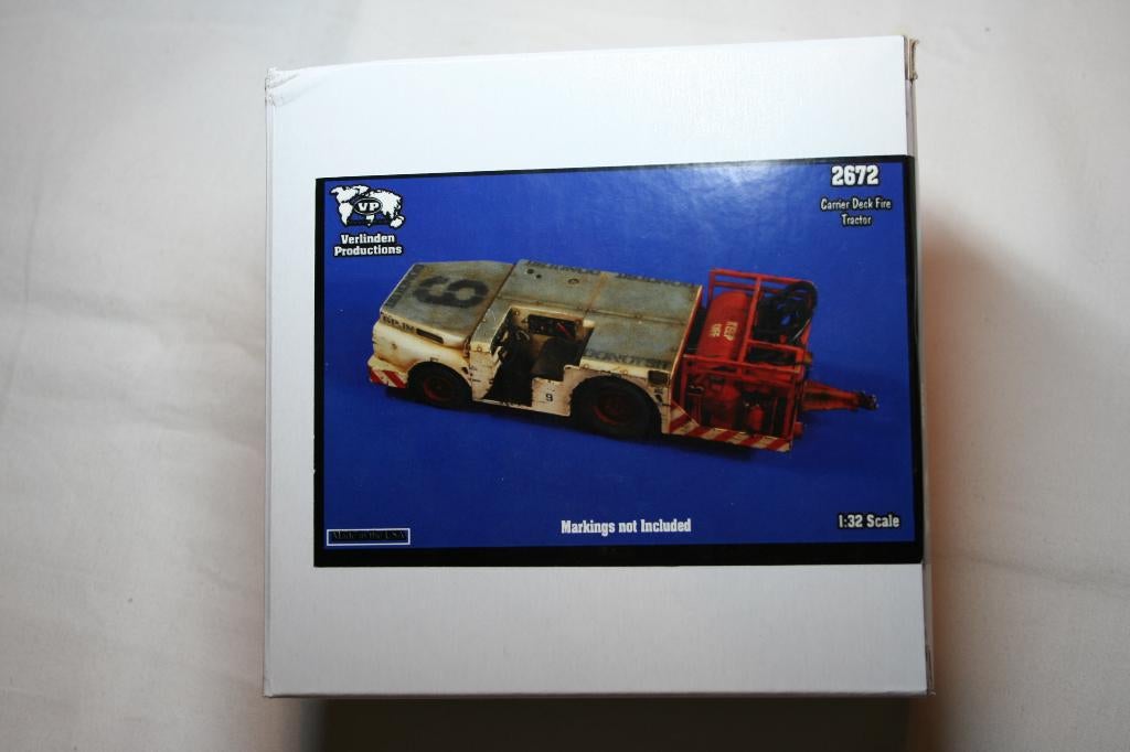 Verlinden 2672 1/32 Carrier Deck Fire Tractor, Ophalen of Verzenden, Nieuw, 1:32 tot 1:50