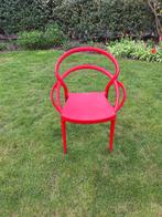 Tuinstoelen Siesta in Pia rood, Tuin en Terras, Tuinstoelen, Ophalen, Zo goed als nieuw, Kunststof, Stapelbaar