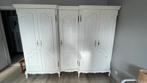 Massiefhouten kleerkast, Huis en Inrichting, Kasten | Kleerkasten, Ophalen, Met deur(en), Zo goed als nieuw, 200 cm of meer
